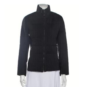 Post Card Textured Insulated Slim FitSki Jacket in Black, 6